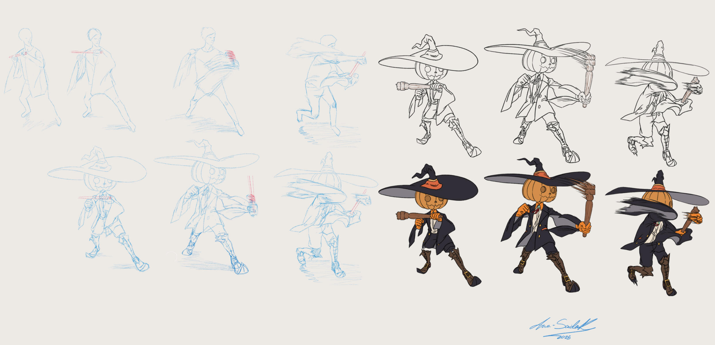Le processus des poses de combat